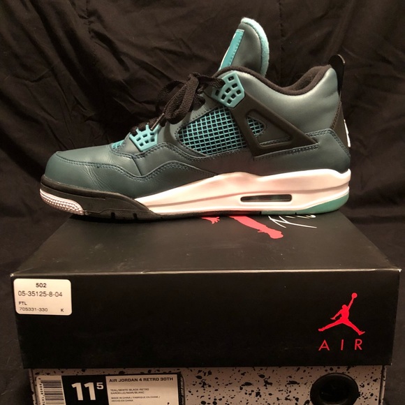 air jordan 4 retro 30th teal